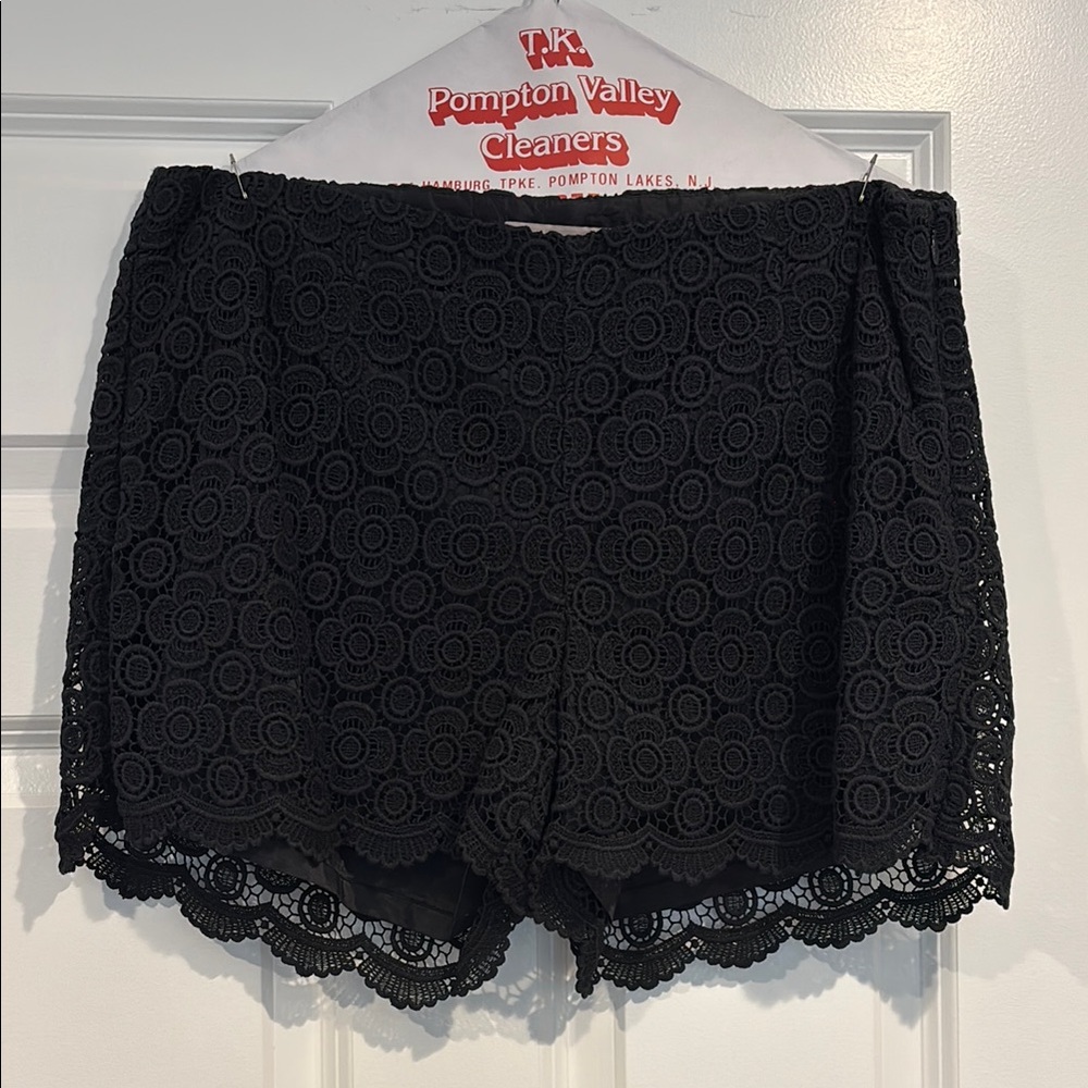 Banana Republic Elegant Black Lace Shorts